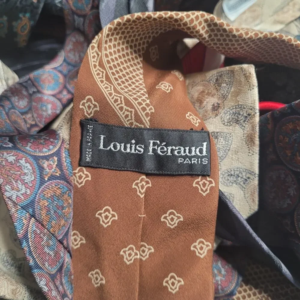11pc LUXURY DESIGNER‎ Neckties LOT Wholesale Collectors Assorted Crafts Cutter